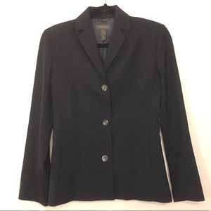Banana Republic Navy Wool Stretch Blazer 0